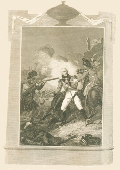 Sir Ralph Abercrombie az alexandriai csatában, 1801, 1816. alkotó: Unbekannt