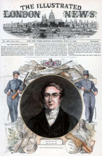 Sir Robert Peel, 1850 alkotó: Unbekannt