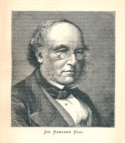 Sir Rowland Hill, a postai bélyeg szerzője, 1893. alkotó: Unbekannt