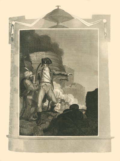 Sir Sidney Smith védelmezi a jogsértést Acre-ben, 1799, 1816. alkotó: Unbekannt