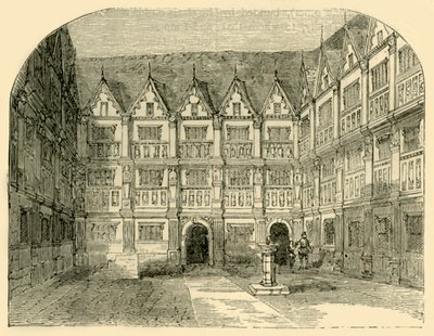 Sir Thomas Greshams ház a Bishopsgate utcában, 1872. alkotó: Unbekannt