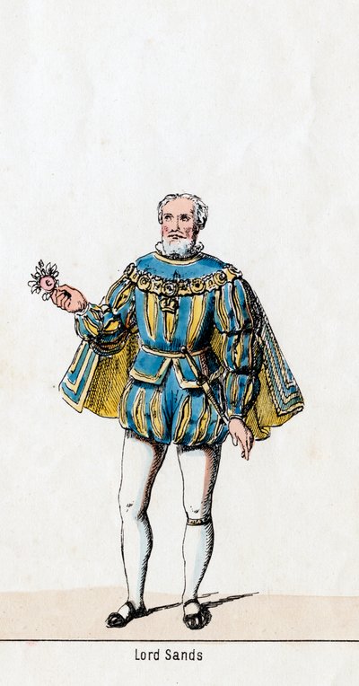 Sir William Sands, Shakespeare VIII. Henry című darabjának jelmezterve, 19. század alkotó: Unbekannt