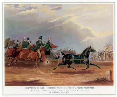 Tizenhat mérföld az óra alatt – Tom Thumb, 1831 alkotó: Unbekannt