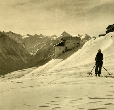 Síelés a Schmittenhöhén, Ausztria, 1935. alkotó: Unbekannt