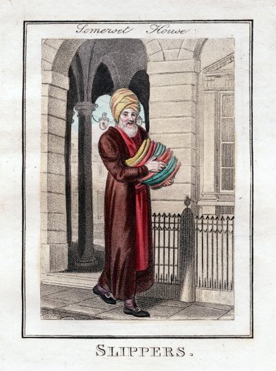 Papucs, Somerset House, London, 1805 alkotó: Unbekannt