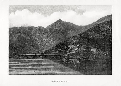 Snowdon, Wales, 1896 alkotó: Unbekannt