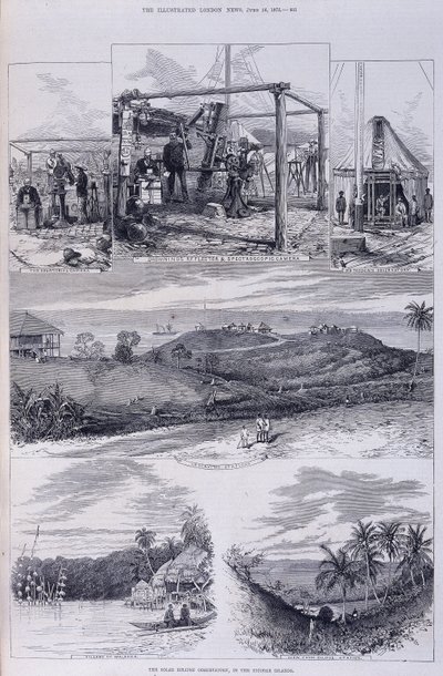 Napfogyatkozás Obszervatórium, Nicobar-szigetek, 1875 alkotó: Unbekannt