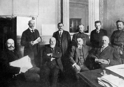 Az orosz forradalom néhány vezére, 1917, c1920 alkotó: Unbekannt