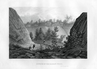 A Passaic-vízesés forrása, New Jersey, 1855 alkotó: Unbekannt