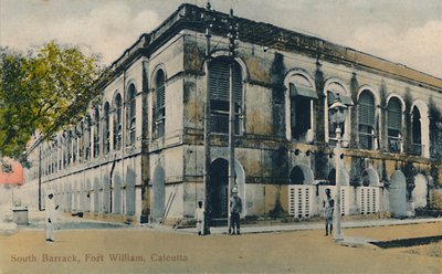 South Barrack, Fort William, Calcutta, 19. század vége – 20. század eleje. alkotó: Unbekannt