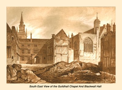South East View Guildhall Chapel és Blackwell Hall, 1886 alkotó: Unbekannt