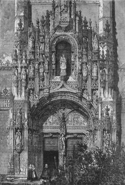 A belemi Santa Maria kolostor déli frontja, 1890 alkotó: Unbekannt