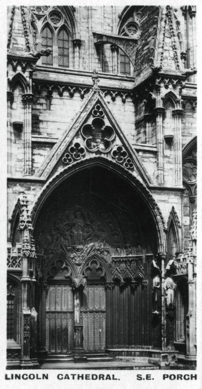 Délkeleti veranda, Lincoln Katedrális, 1920-as évek alkotó: Unbekannt
