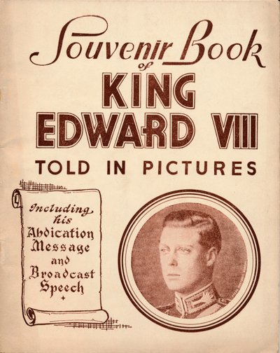 VIII. Edward király szuvenírkönyve: Képekben elmesélve, 1937 alkotó: Unbekannt