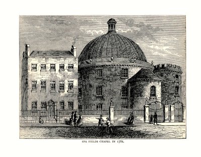 Spa Fields kápolna, 1781 alkotó: Unbekannt