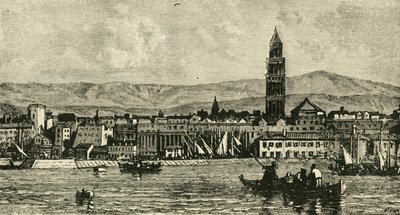 Spalatro, a kikötőből, 1890. alkotó: Unbekannt