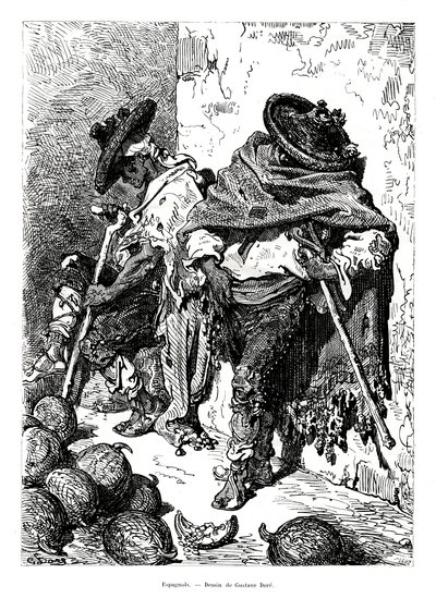 Spanyolok, 1886 alkotó: Unbekannt