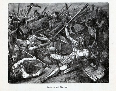 Spartacus halála, 1882 alkotó: Unbekannt