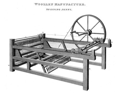 Spinning Jenny, 1820 alkotó: Unbekannt
