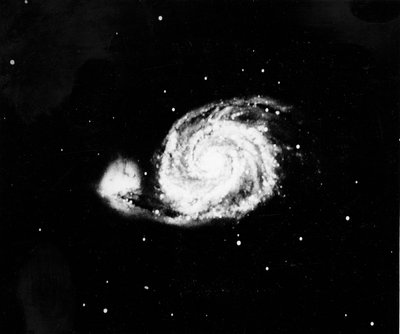 Az M 51 spirálgalaxis Canes Venaticiban, 1910 alkotó: Unbekannt
