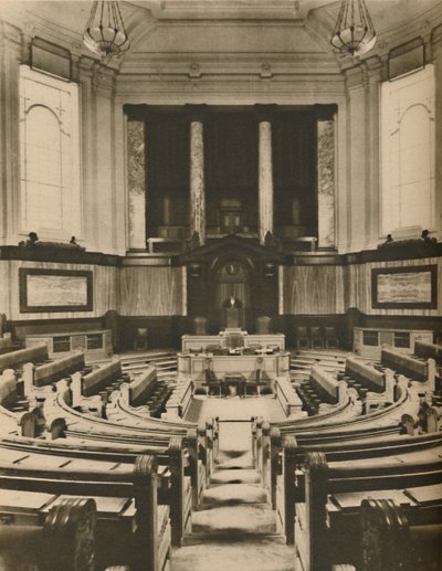 Splendid Hall a London Megyei Tanács tagjainak tanácskozására, 1935. alkotó: Unbekannt