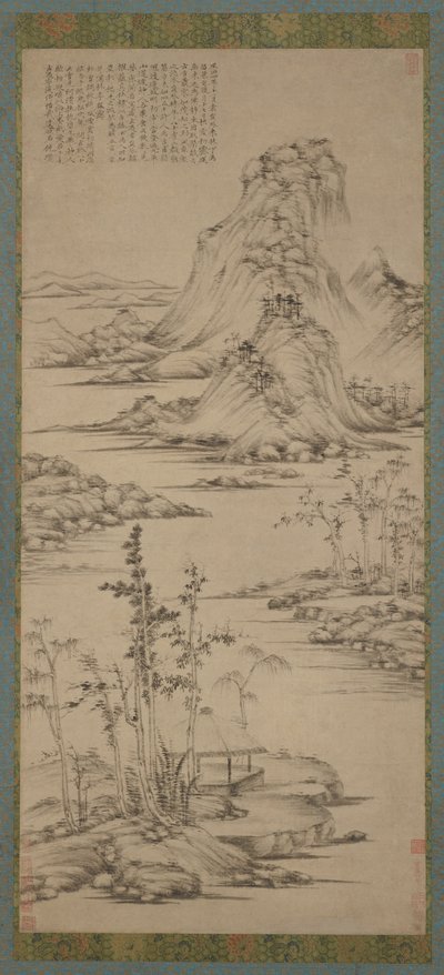 Tavaszi ködök egy folyóparti pavilon felett, Ming-dinasztia, 1368-1644. alkotó: Unbekannt