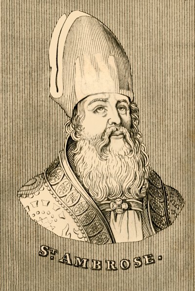 St. Ambrose, c340-397, 1830. alkotó: Unbekannt