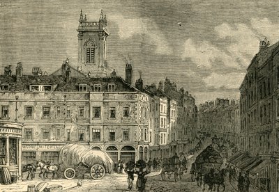 Szent András-templom, a Snow Hillről, 1850-ben, 1872 körül. alkotó: Unbekannt