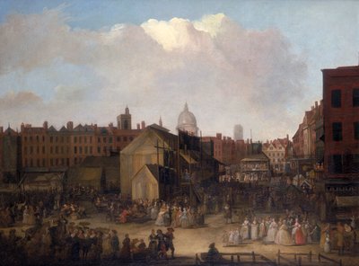 "Szent Bertalan vásár, Smithfield", c1737-c1743 alkotó: Unbekannt