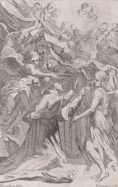 Borromeo Szent Károly angyalokkal körülvéve, 1650-70. alkotó: Unbekannt