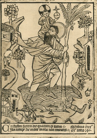 Szent Kristóf. 1423, 1915. alkotó: Unbekannt