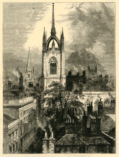 St. Dunstans-in-the-East, 1872. alkotó: Unbekannt