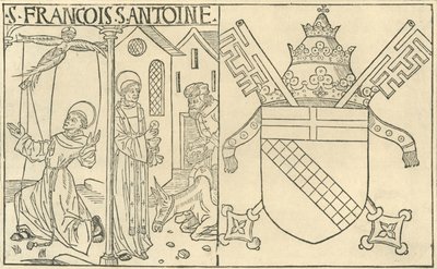 Assisi Szent Ferenc és Páduai Antonius, 1915. alkotó: Unbekannt