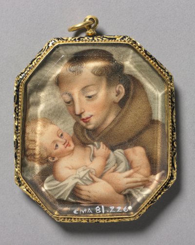 Szent Ferenc a gyermek Krisztussal verso, c. 1660. alkotó: Unbekannt