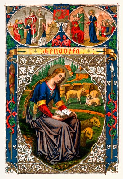 St Genevieve, 1886 alkotó: Unbekannt