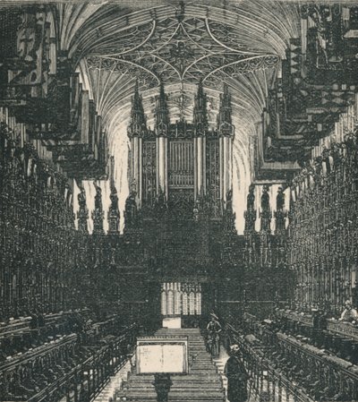 St. Georges Chapel: The Choir, Looking West, 1895 alkotó: Unbekannt