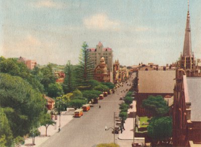 St. Georges Terrace, Nyugatra nézve, 1947. alkotó: Unbekannt