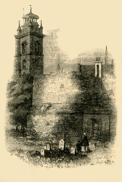 St. Giles, Cripplegate, Mutatja a régi falat, c1872. alkotó: Unbekannt