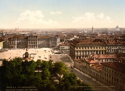 Szent Izsák tér, Szentpétervár, Oroszország, c1890-c1905 alkotó: Unbekannt