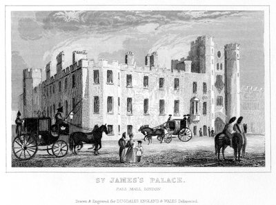 St James Palace, Pall Mall, Westminster, London. alkotó: Unbekannt