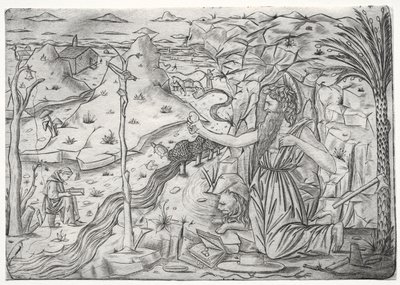 Bűnbánati Szent Jeromos c. 1480-1500. alkotó: Unbekannt