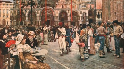 Szent Márk tér, Velence, 1883, c1902. alkotó: Unbekannt