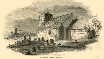 St Martins Church, Canterbury, Kent, 1850. alkotó: Unbekannt