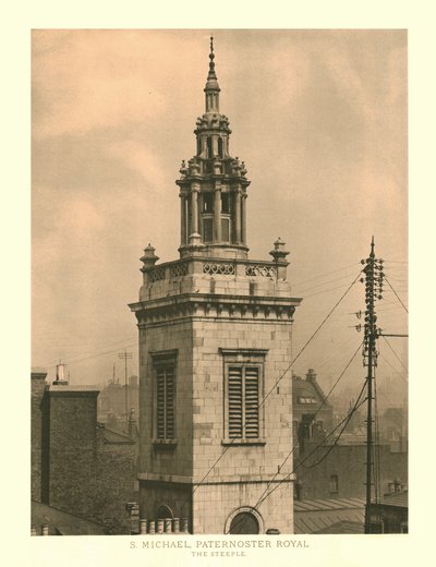 Szent Mihály, Paternoster Royal, The Steeple, 19. század közepe-vége. alkotó: Unbekannt