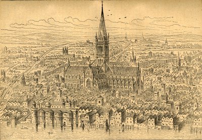 St. Pauls és a környék 1540-ben, 1897-ben. alkotó: Unbekannt
