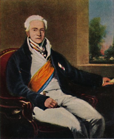 Hardenberg herceg államkancellár 1750-1822. - Lawrence festménye, 1934. alkotó: Unbekannt