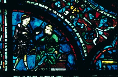 Ólomüveg, Chartres-i katedrális, Chartres, Franciaország alkotó: Unbekannt