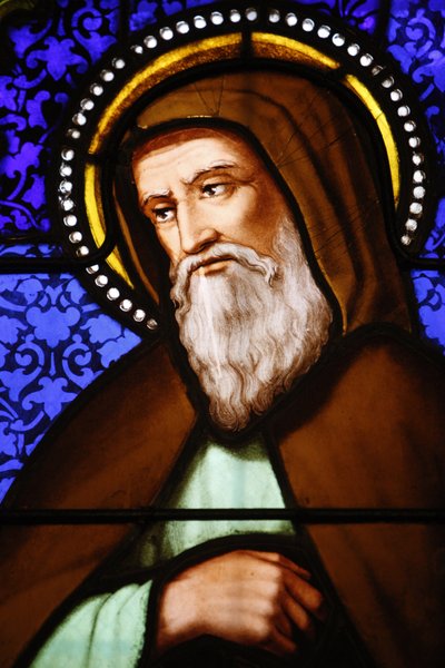 Ólomüveg a Szent Pál templomban, Lyonban: Saint Bonaventure, Lyon, Franciaország alkotó: Unbekannt