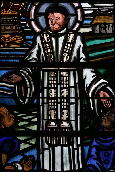 Ólomüveg ablak. Saint Vincent de Paul, Párizs, Franciaország alkotó: Unbekannt
