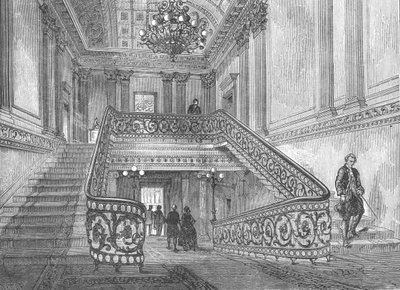 Lépcsőház a Northumberland House-ban, 1897 alkotó: Unbekannt